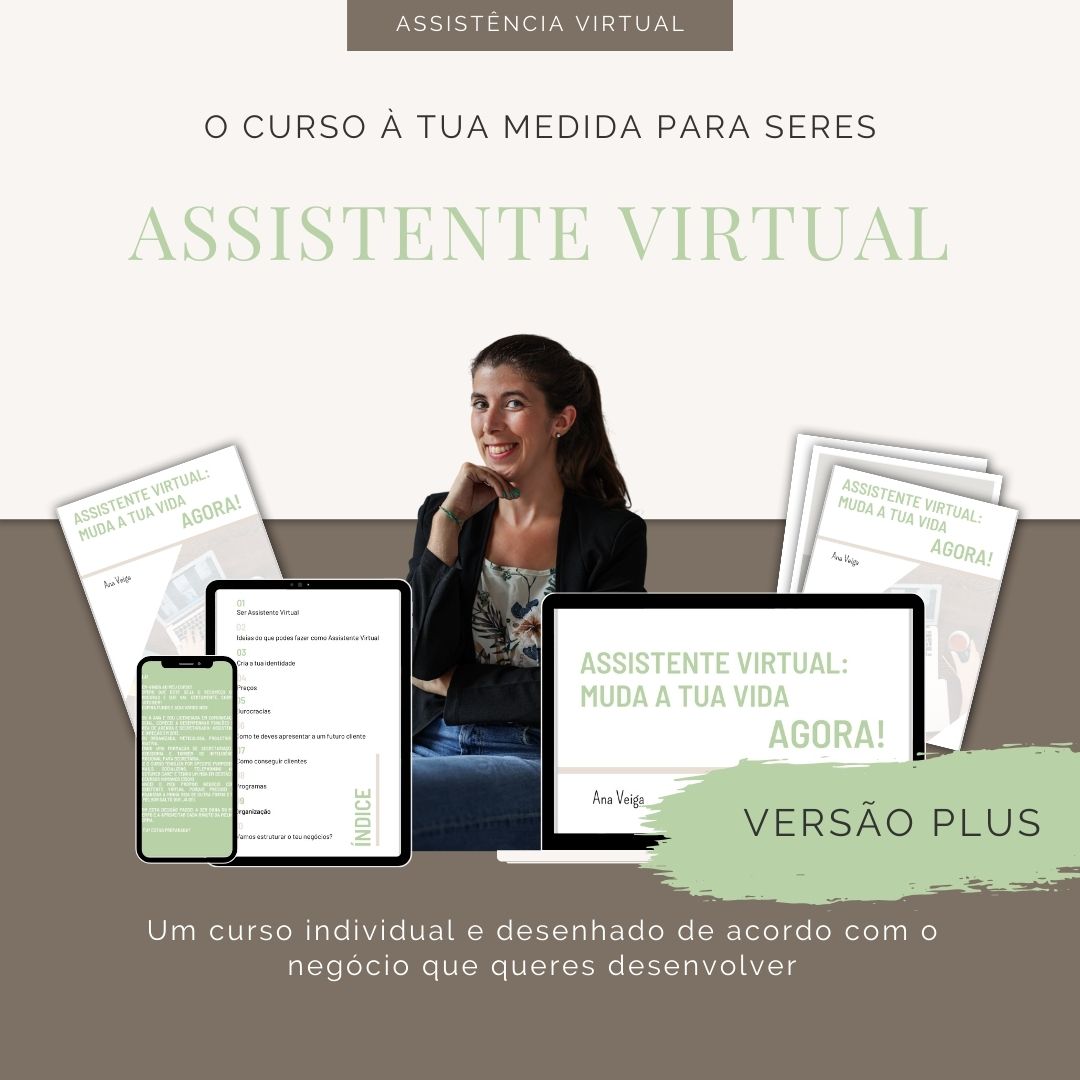 Curso de Assistente Virtual Portugal. - Versão Plus